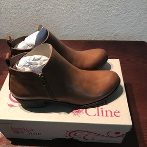 Jessica Cline Brown Booties